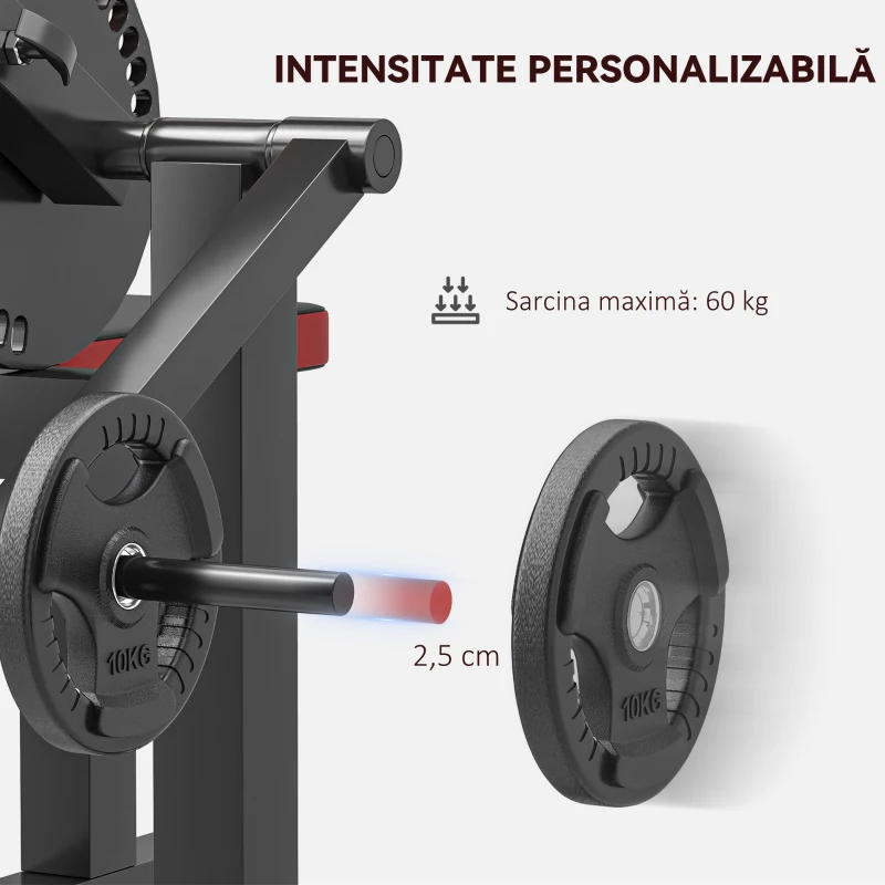 SPORTNOW Bancă Preacher Curl 2-în-1 Aparat pentru Bicepși cu Scaun și Suport pentru Coate Ajustabil
