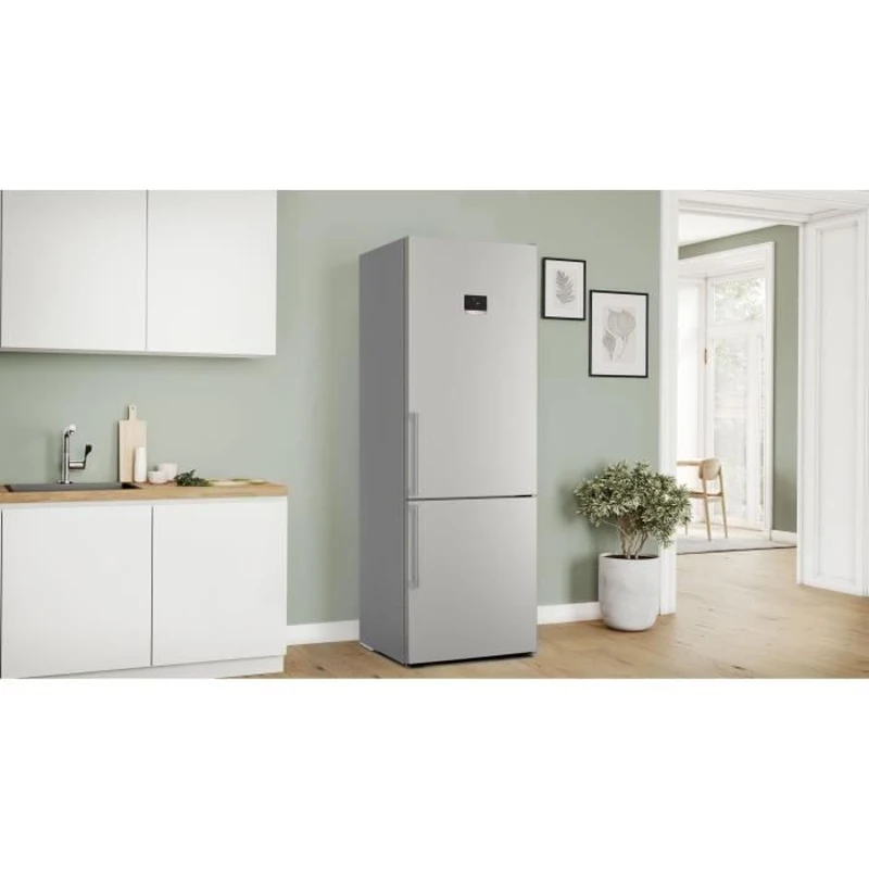 Réfrigérateur combiné - BOSCH - KGN49AIBT - Classe B - 440 L - 203 x 70 x 66,70 cm - Acier brossé