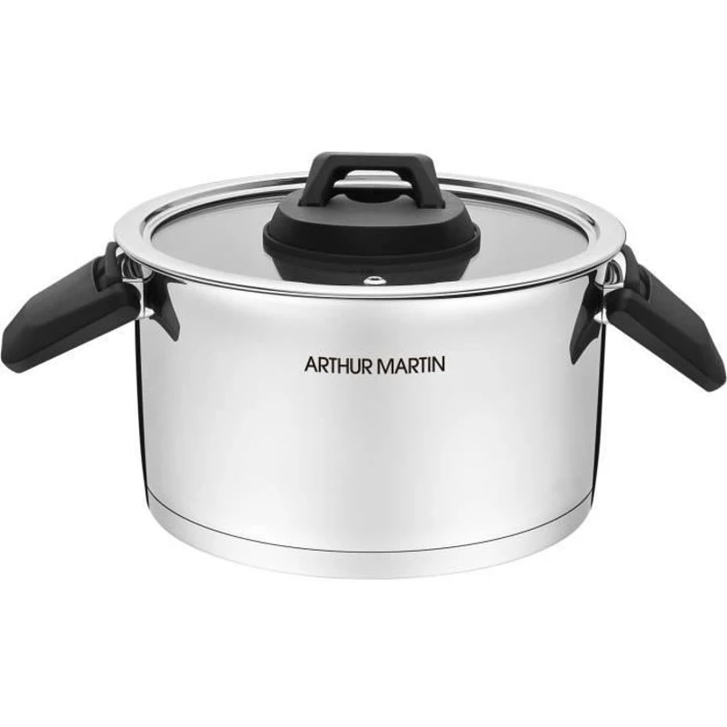 Set de 3 marmites avec poignées rabattables Arthur Martin - AM6321