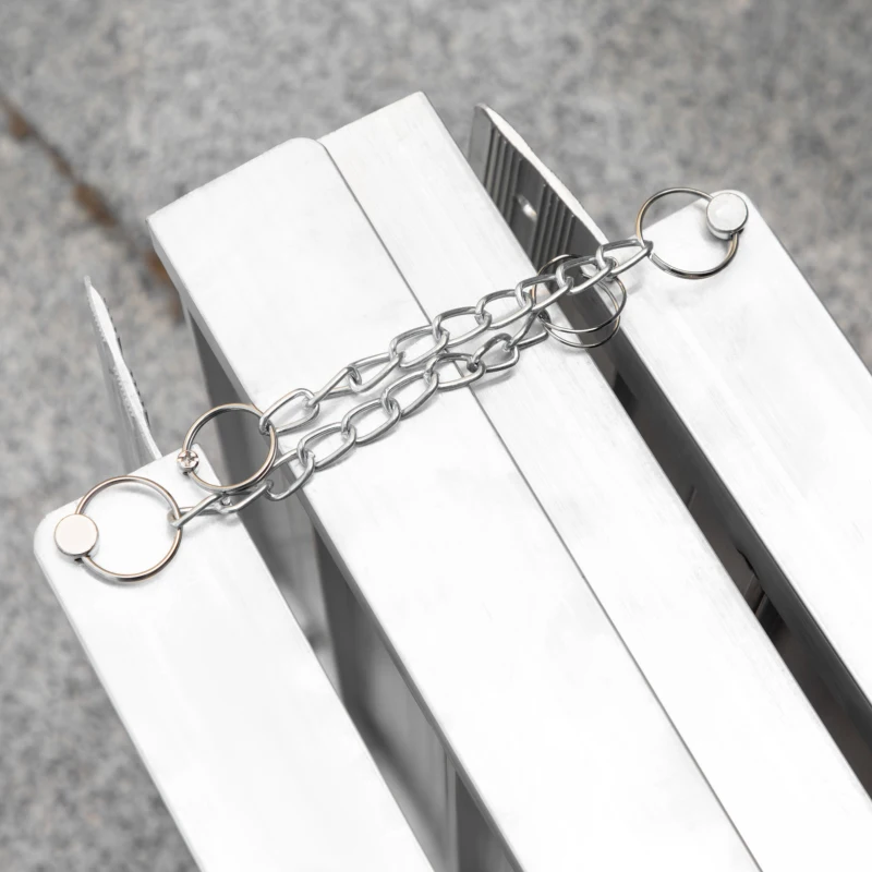 HOMCOM Rampă pliabilă pentru scaune cu rotile din aluminiu cu margini înalte antiderapante