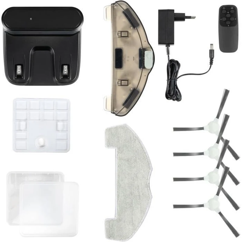 Aspirateur Robot laveur connecté - LIVOO - DOH145 WASH'UP - 1000 Pa - 70 min - 2 réservoirs - Noir