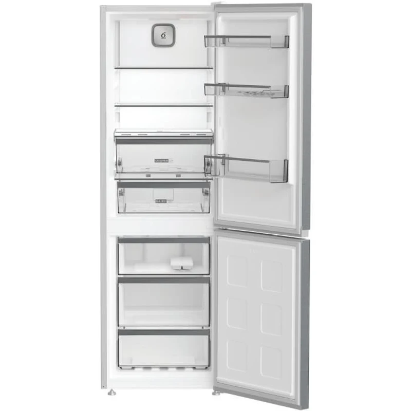 Réfrigérateur combiné - WHIRLPOOL - WHK26363XP6E - 2 portes - 316 L - Classe C - 59,5 x 66,3 x 203 cm - Inox