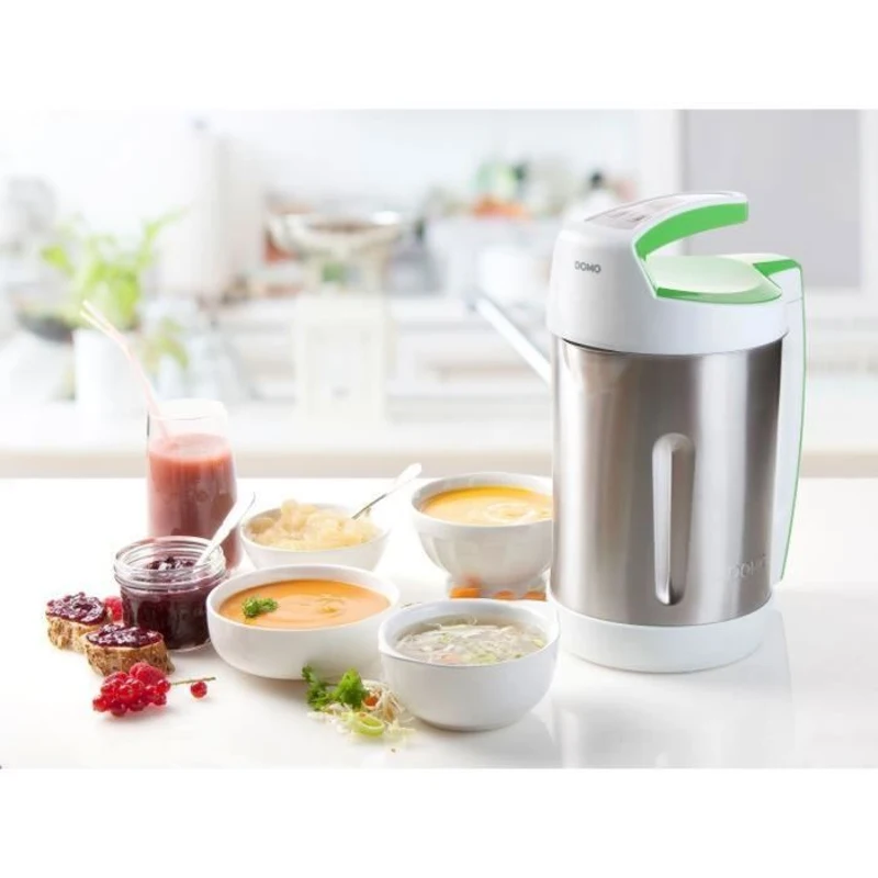 Blender chauffant - DOMO - DO705BL - 1000 W - 2 L. -  Inox - 6 programmes