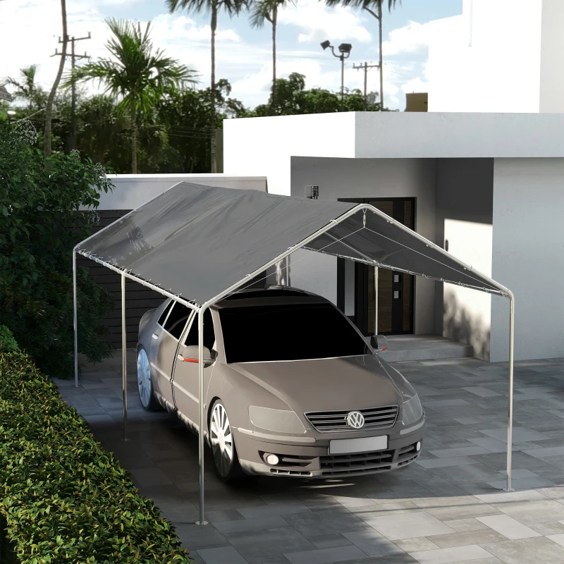 Outsunny Toile de remplacement pour carport 3 x 6 m avec 48 élastiques à boules (housse uniquement, cadre non inclus)