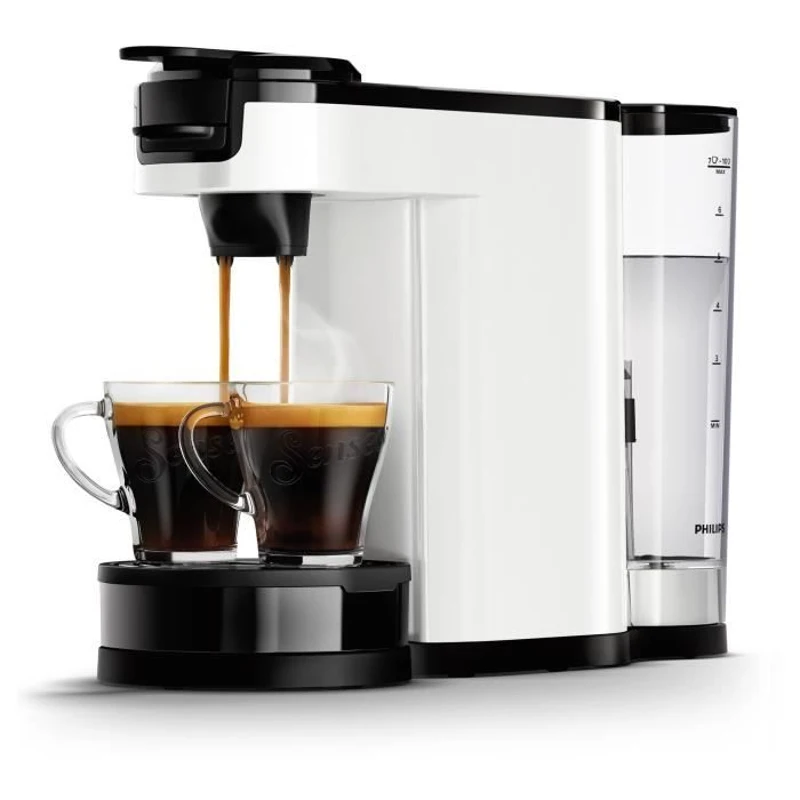 Cafetiere a dosette - PHILIPS - SENSEO - HD6592/05 - Switch 2-en-1 dosette & filtre - Blanc