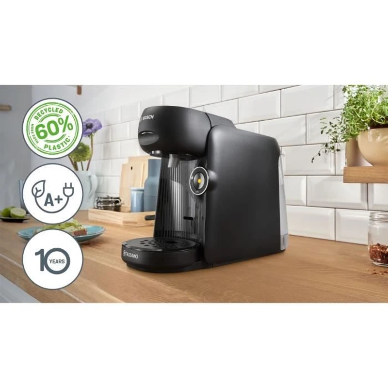 Machine a café multi-boissons - BOSCH - TASSIMO - T16 Finesse noir - 1400 W