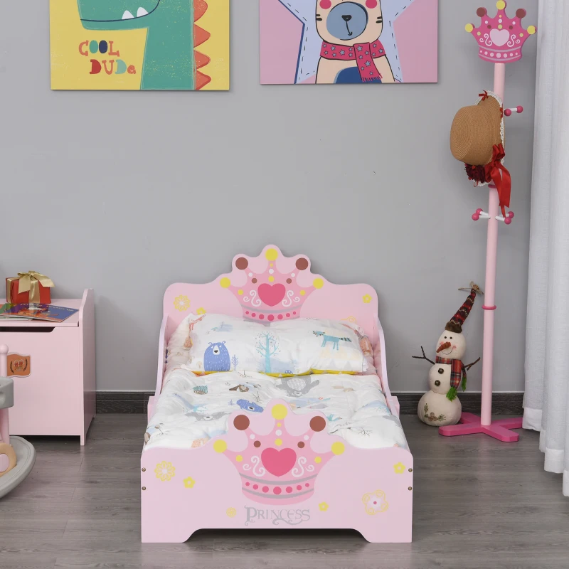 Homcom Pat Copii 3–6 Ani – Lemn Natural cu Margini Ridicate