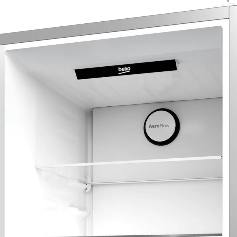 Réfrigérateur combiné - BEKO Série bPro500 - B5RCNE365HXB - 2 portes - 316 L - Classe D - 59,5 x 66,3 x 186,5 cm - Métal brossé
