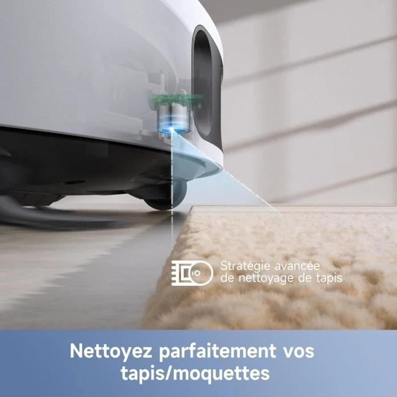 MOVA E30 Ultra - Robot Aspirateur Laveur avec Vidage Automatique - Nettoyage Automatique des Serpillieres - Technologie RoboSwing