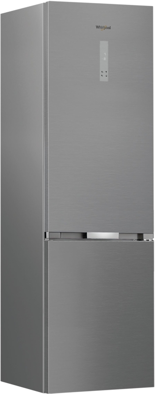 Réfrigérateur combiné - WHIRLPOOL - WHK26402XP4E - 2 portes - 355 L - 59,5 x 66,3 x 203,5 cm - Gris
