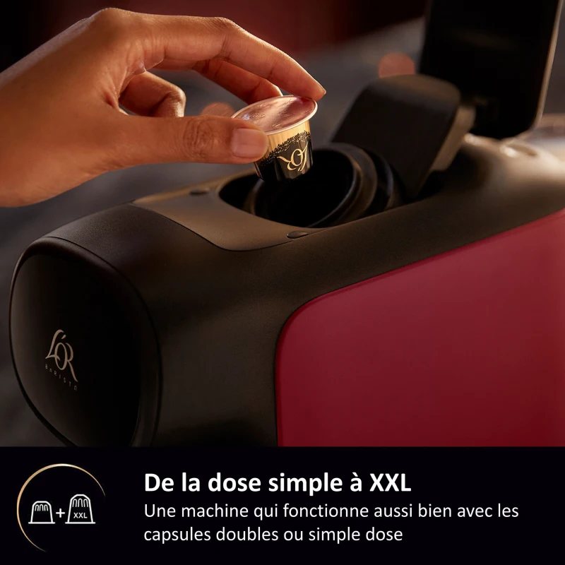 Cafetiere a capsules - PHILIPS - L'OR BARISTA - LM9012/50 - Sublime - Rouge