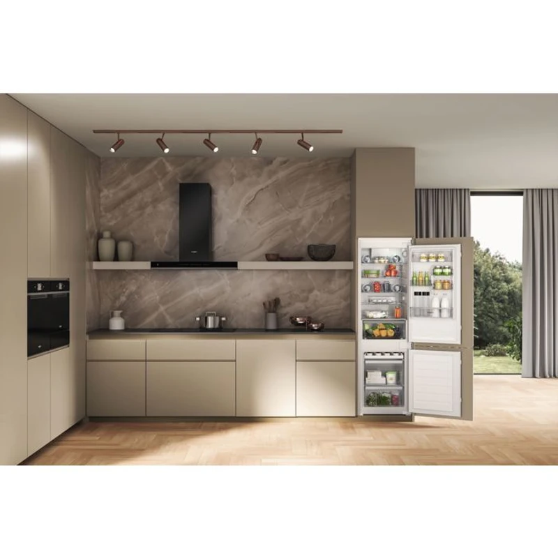 Réfrigérateur combiné - WHIRLPOOL - WHC18D011C2FR - 2 portes - Encastrable - 268 L - Classe D - 54 x 54,5 x 177 cm - Blanc