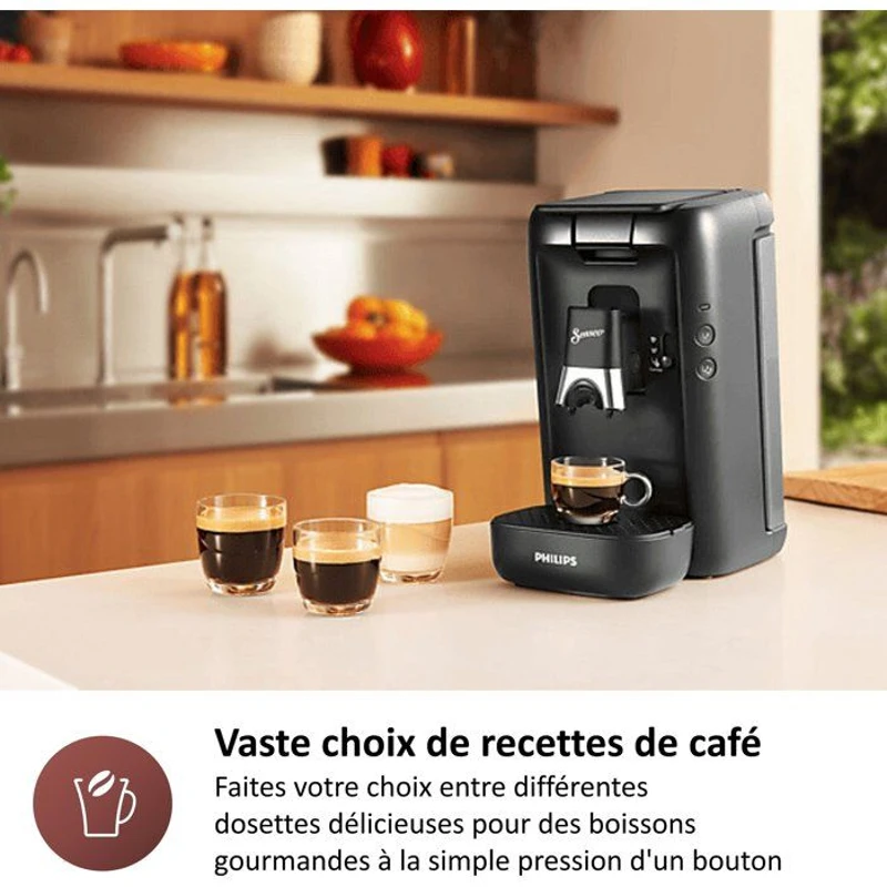 Cafetiere a dosette - PHILIPS - SENSEO - CSA260/51 - Maestro - Gris cachemire