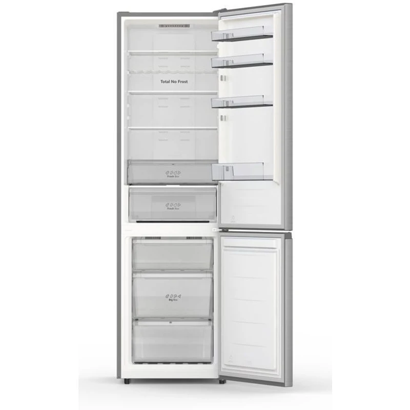 Réfrigérateur combiné - HISENSE - RB440N4ACC - 2 portes - 336 L - 59,5 x 57,9 x 201,7 cm - Inox