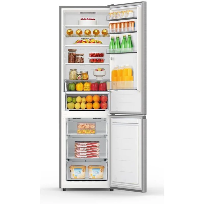Réfrigérateur combiné - HISENSE - RB440N4ACC - 2 portes - 336 L - 59,5 x 57,9 x 201,7 cm - Inox