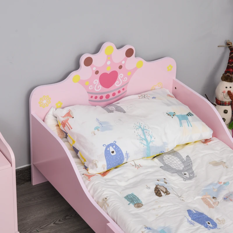 Homcom Pat Copii 3–6 Ani – Lemn Natural cu Margini Ridicate