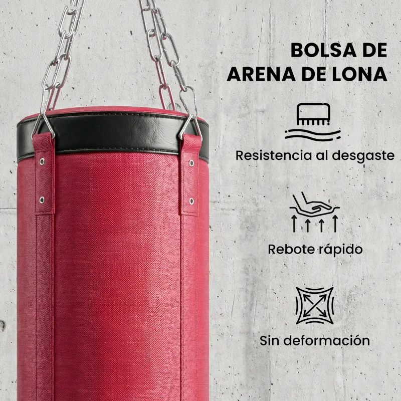 SPORTNOW Soporte para Saco de Boxeo de Pie de Acero con Altura Ajustable 175–220 cm y 185–231 cm Base Pesada y Bolsa de Arena