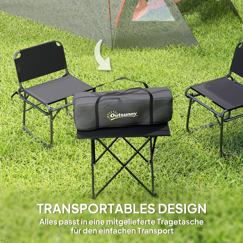 Outsunny 2-Person Lightweight Stable Waterproof UPF50+ Camping Tent with Awning, Door & Windows, Groundsheet Gray