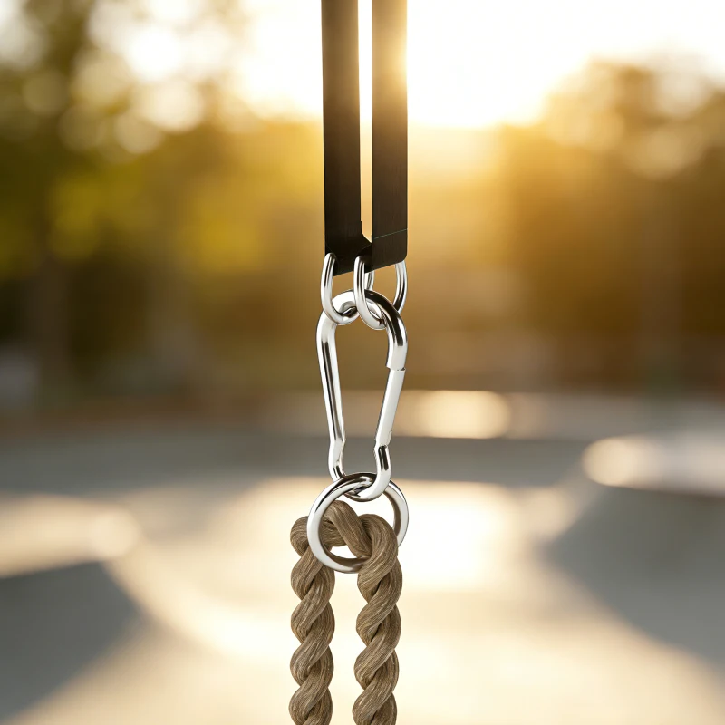 AIYAPLAY Balançoire pour enfants, balançoire bébé extérieure, dossier haut, barre de sécurité, hauteur ajustable, rouge et jaune