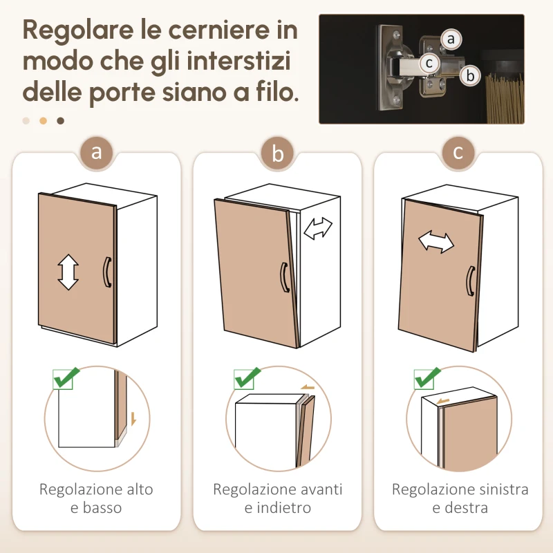 HOMCOM Mobile porta microonde, con armadio, cassetto e mensola superiore, 60 x 40 x 131 cm Quercia e nero