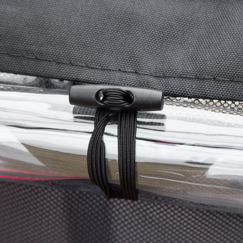 HOMCOM 2 in 1 kinderfietskar, kinderkar met vering, rood + zwart