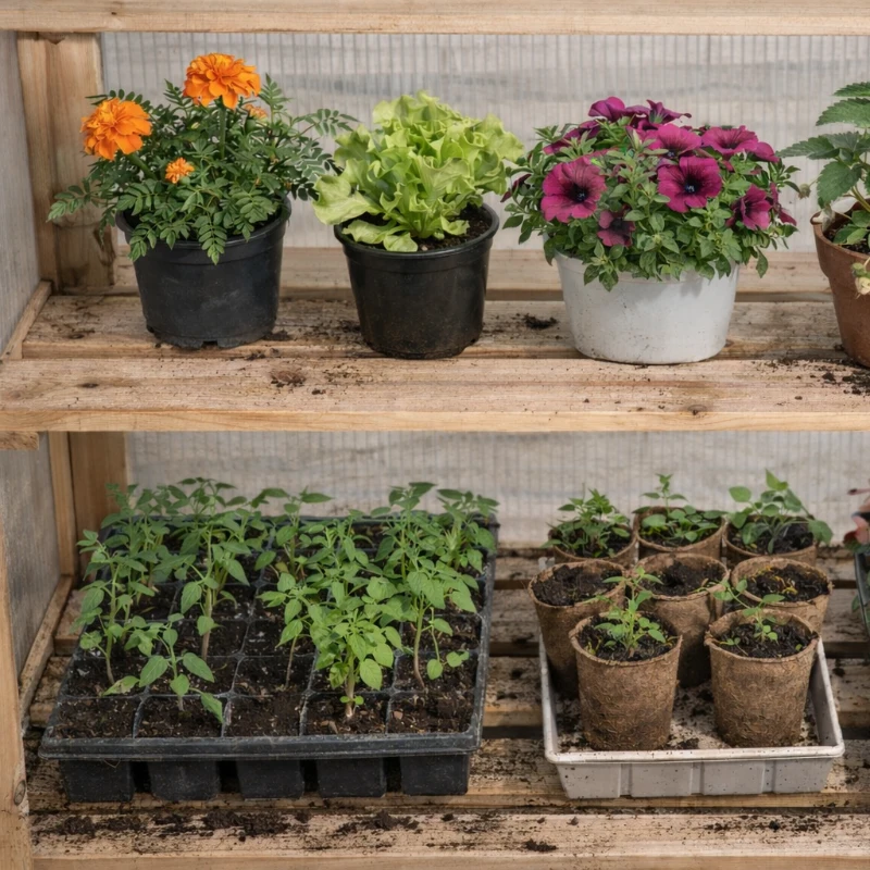 Outsunny Wooden Cold Frame Polycarbonate Greenhouse with Openable Top Cover and Double Door, Grow House for Flower, Vegetable and Plants, 70 x 50 x 120cm, Grey