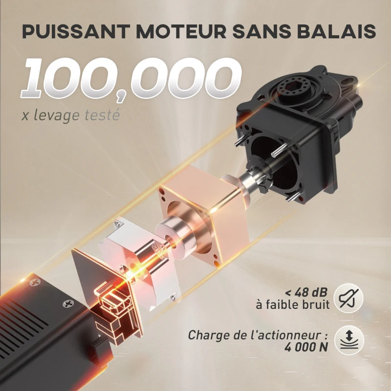 HOMCOM Fauteuil relax électrique avec fonction mémoire, repose-pieds rétractable, télécommande, marron