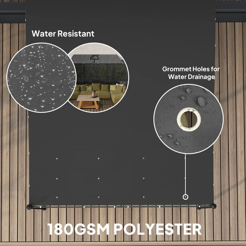 Outsunny Pawilon ogrodowy z dachem, wodoodporny, pergola, 3x3m