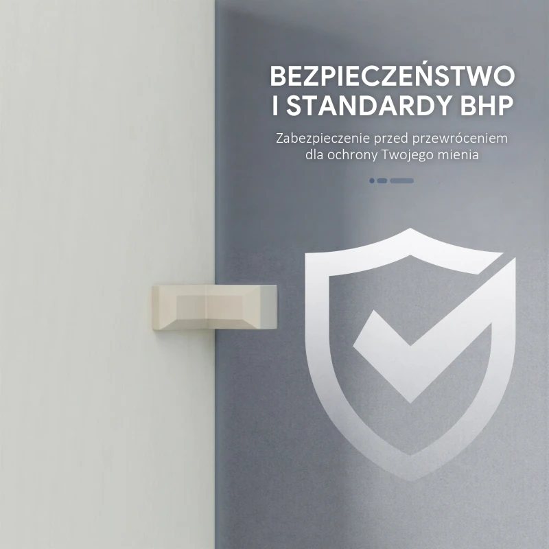 HOMCOM Szafka kuchenna, Design skandynawski, 4 szafki, Regulowane półki, Drzwi ze szkła, Otwarta przestrzeń, Płyta wiórowa, MDF, Biały(m-18)