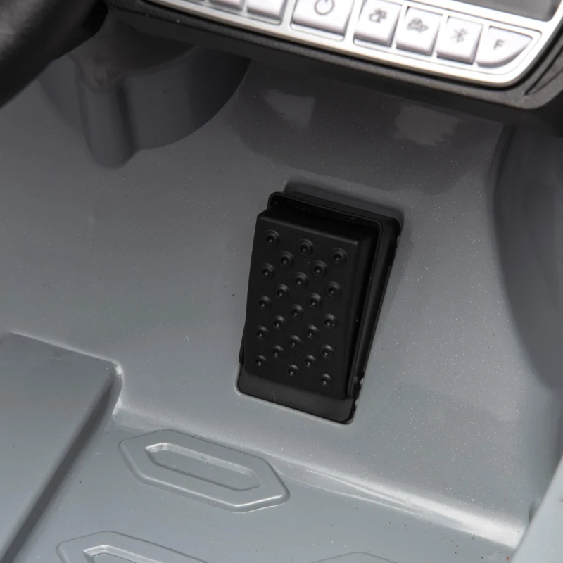 AIYAPLAY Coche Eléctrico para Niños Lamborghini Autentica con Batería 12V Mando a Distancia Faros Bocina Arranque Suave y Música MP3 Gris