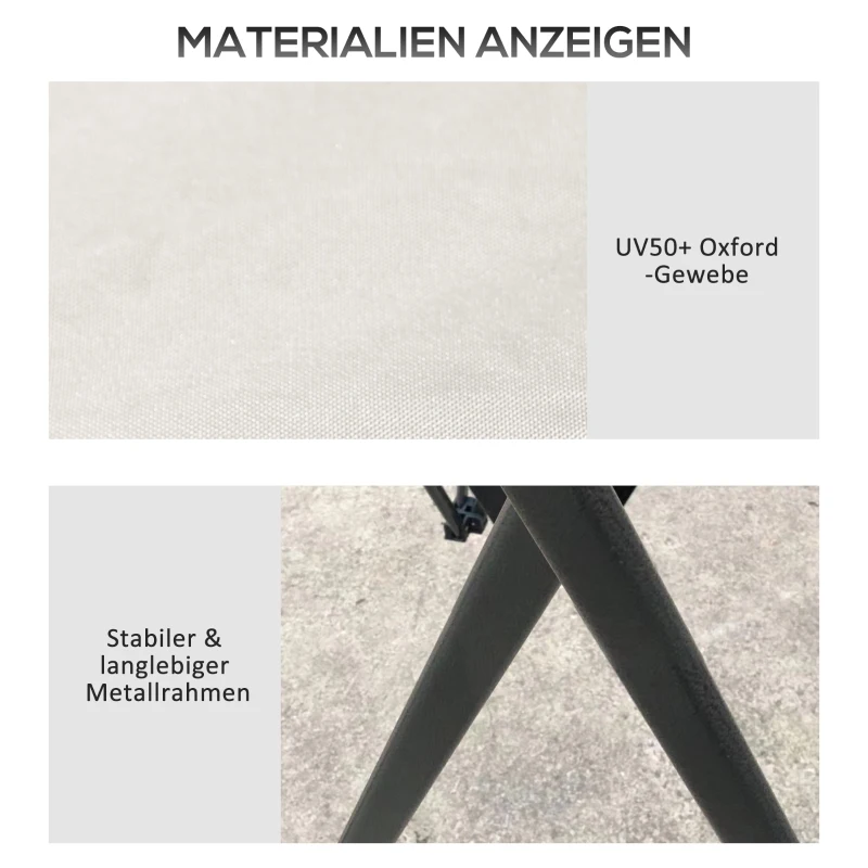 Outsunny Składany pawilon, regulowana wysokość, 4 ściany siatkowe, dach wentylacyjny, torba transportowa, szybki montaż, 4 x 4 x 3 m, Kremowy