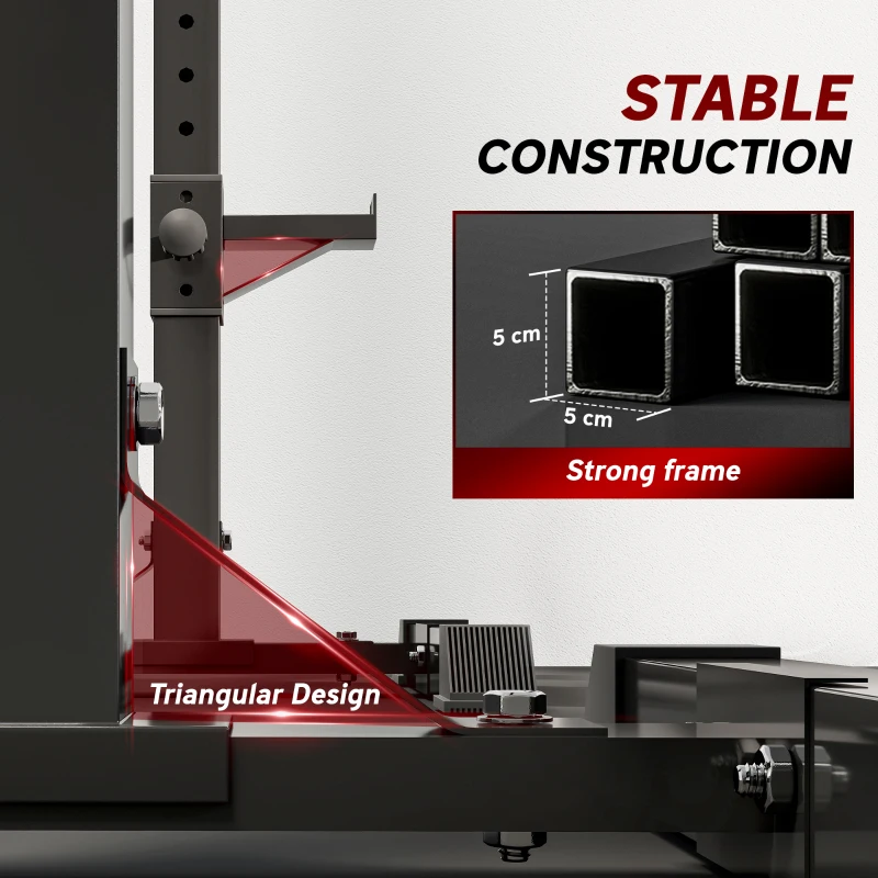 HOMCOM Stojak na hantle, maks. 150 kg, stabilna konstrukcja