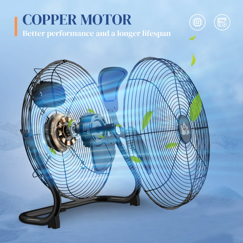 Wentylator stołowy elektryczny, 4 prędkości, cichy, kompakt