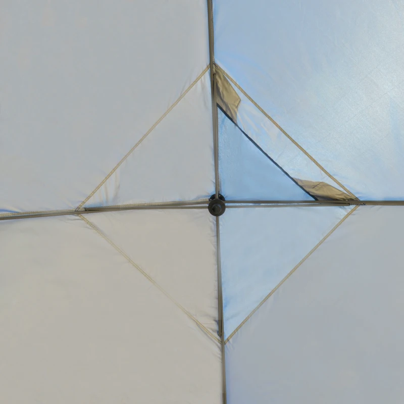 Outsunny Tuinpaviljoen vouwpaviljoen pop-up partytent tuintent incl. haringen zwart