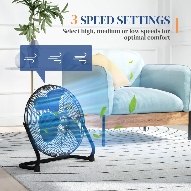 Wentylator stołowy elektryczny, 4 prędkości, cichy, kompakt