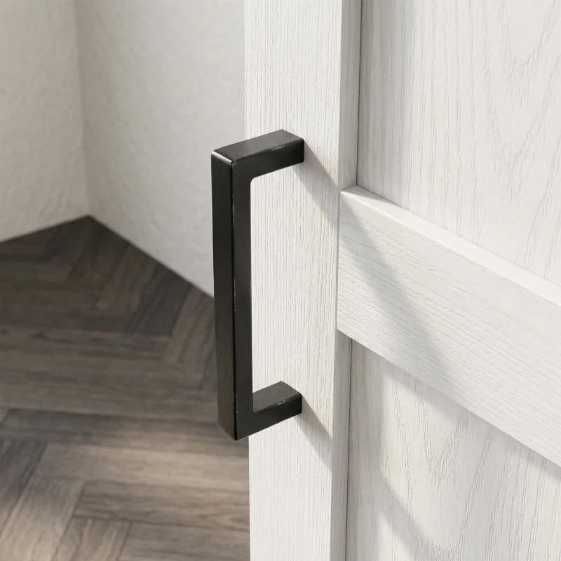 Szafka kuchenna, wysoka, regulowane półki, 2 szuflady, kremowa