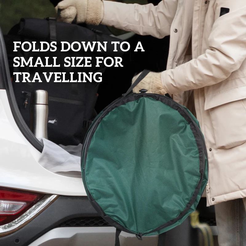 Outsunny Wodoodporny worek ogrodowy 4x86L, stabilny, do liści