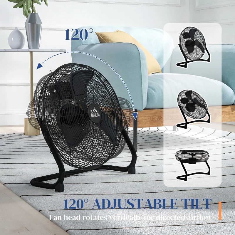 Wentylator stołowy elektryczny, 4 prędkości, cichy, kompakt