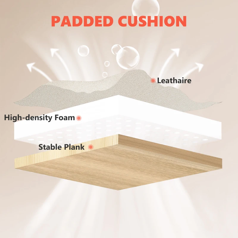 HOMCOM Wysokie krzesło biurowe z masażem wibracyjnym i podgrzewaniem, ergonomiczne, regulowane, z podnóżkiem, kremowobiały