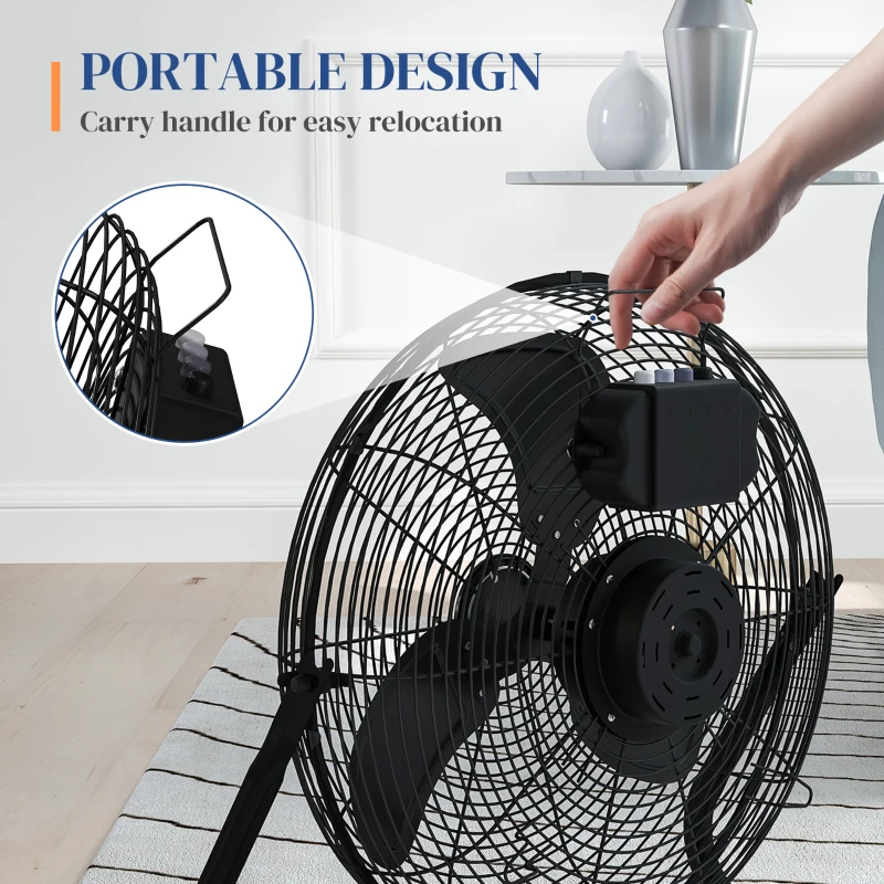 Wentylator stołowy elektryczny, 4 prędkości, cichy, kompakt