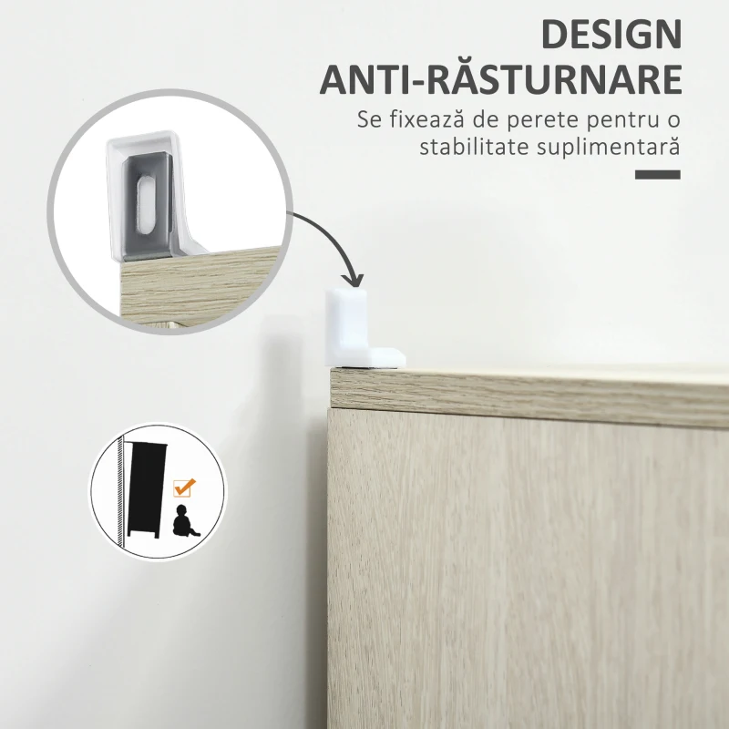 Homcom Dulap de baie 150 cm – Lemn cu Sertar si Raft Reglabil(m-7)