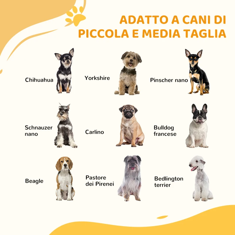 PawHut Cancelletto per Cani con 4 Viti Regolabili e Nastro Adesivo, in Metallo e Plastica, 74-100x76 cm, Nero