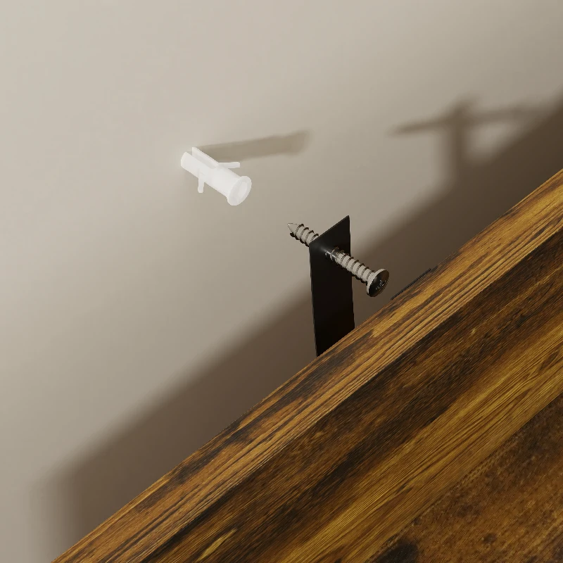 HOMCOM Tall Kitchen Cupboard, Kitchen Pantry Cabinet with Drawer, Shelves, Brown