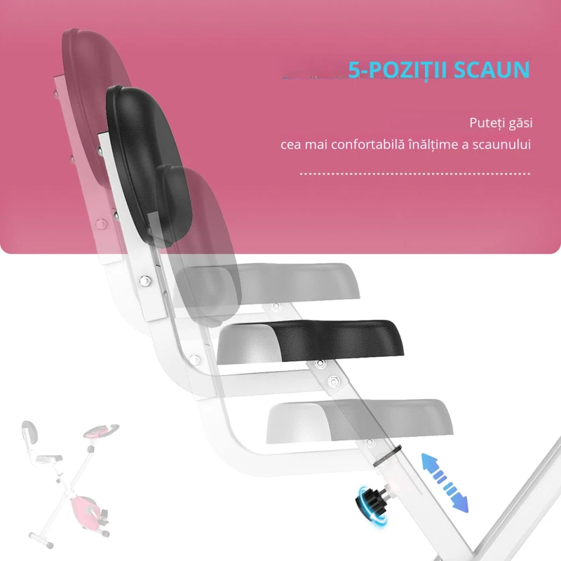 Soozier Bicicleta Camera Pliabila – 5 Pozitii & Rezistenta Magnetica(m-8)