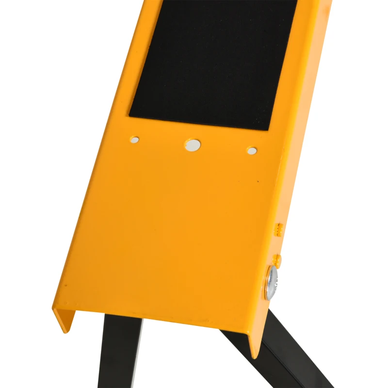 HOMCOM Set di 2 Cavalletti Pieghevoli Cavalletto per Legna Antiscivolo Arancione