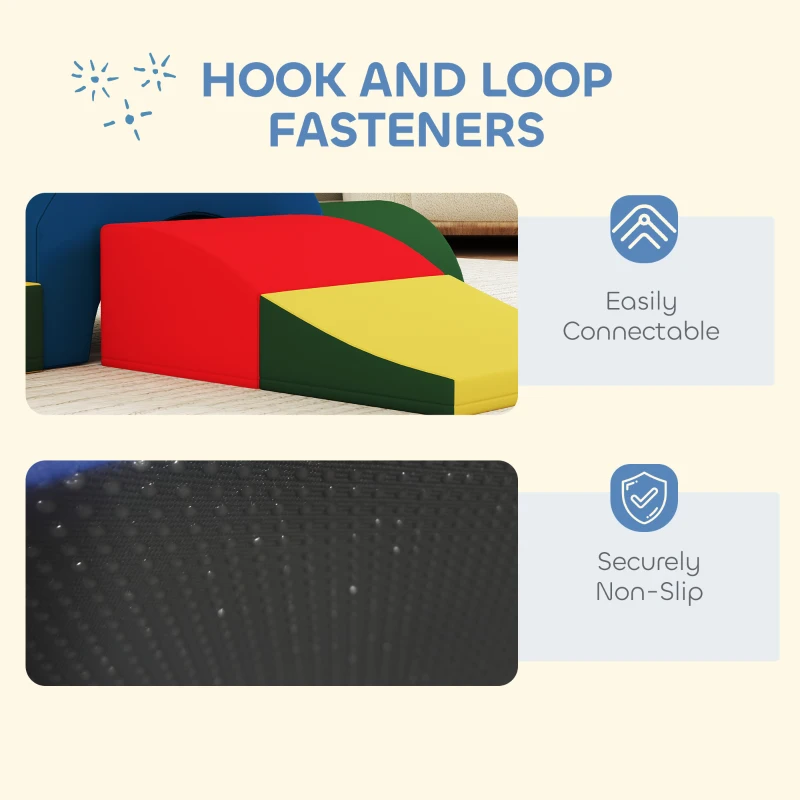 AIYAPLAY Modul motricitate bebeluși 6PCS parcurs motricitate din spumă EVA pentru copii preșcolari, multicolor