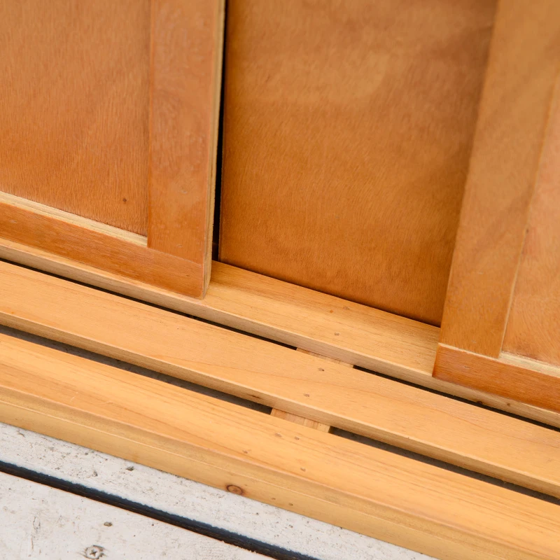 Outsunny strandstoel met dak rotan look klaptafel blauw 118 x 79 x 150 cm(m-10)