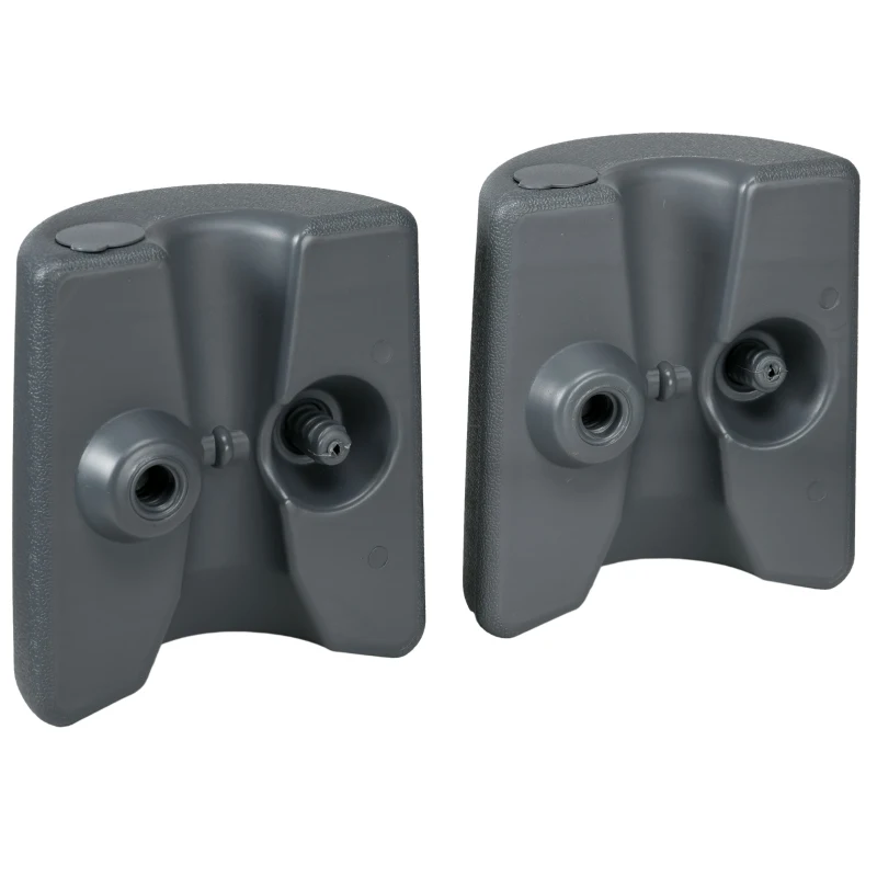 Outsunny HDPE Tent Weights Set of 4, Canopy Weights, Fill with Water or Sand, 48KG