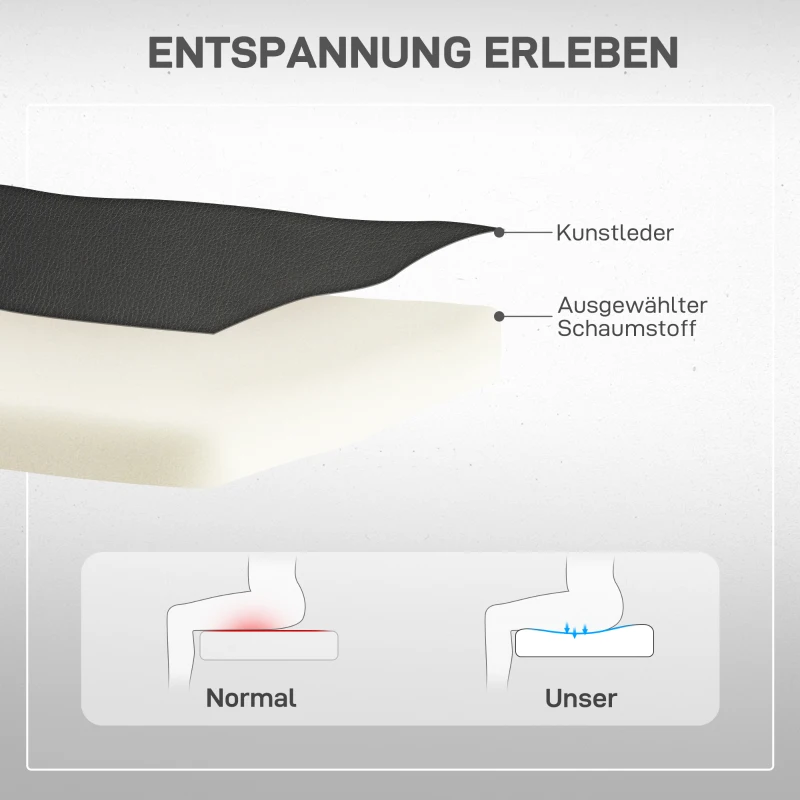 HOMCOM opstahulp tv-stoel met opbergtas TV stoel met opstahulp relaxstoel verstelbare hoek afstandsbediening kunstleer schuim metalen frame zwart 84 x 92 x 109 cm(m-5)