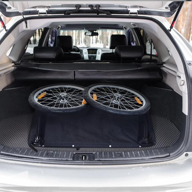 HOMCOM Transportaanhanger vrachtaanhanger fiets aanhanger fietsaanhanger(m-10)